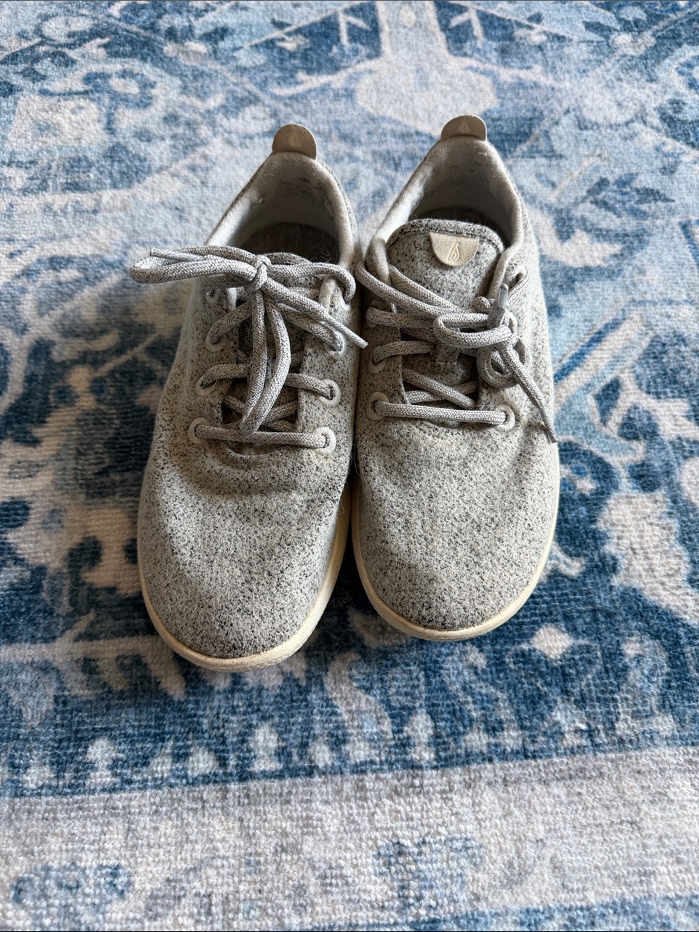 allbirds Heather Gray Wool Lace-Up Sneakers